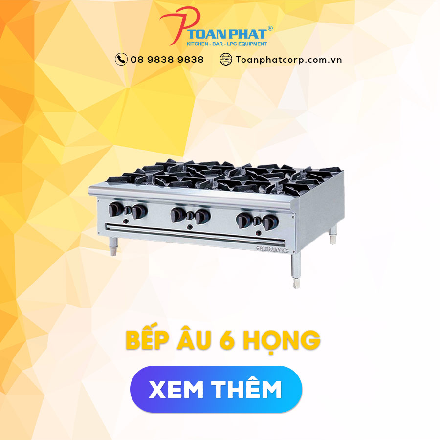 bếp âu 6 họng berjaya